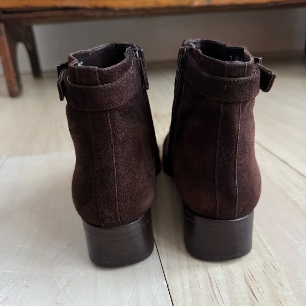 Bally Brown Suede Boots Made In Italy